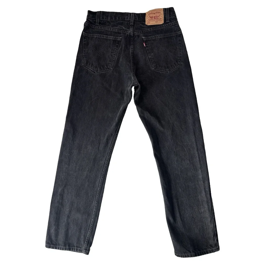 Vintage Levis‎ 505 Jeans Mens 34x32 Black Denim Grunge Skater 90s Y2K Classic